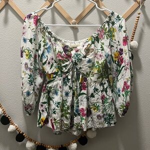 L’AGENCE Elena Off Shoulder Silk Top